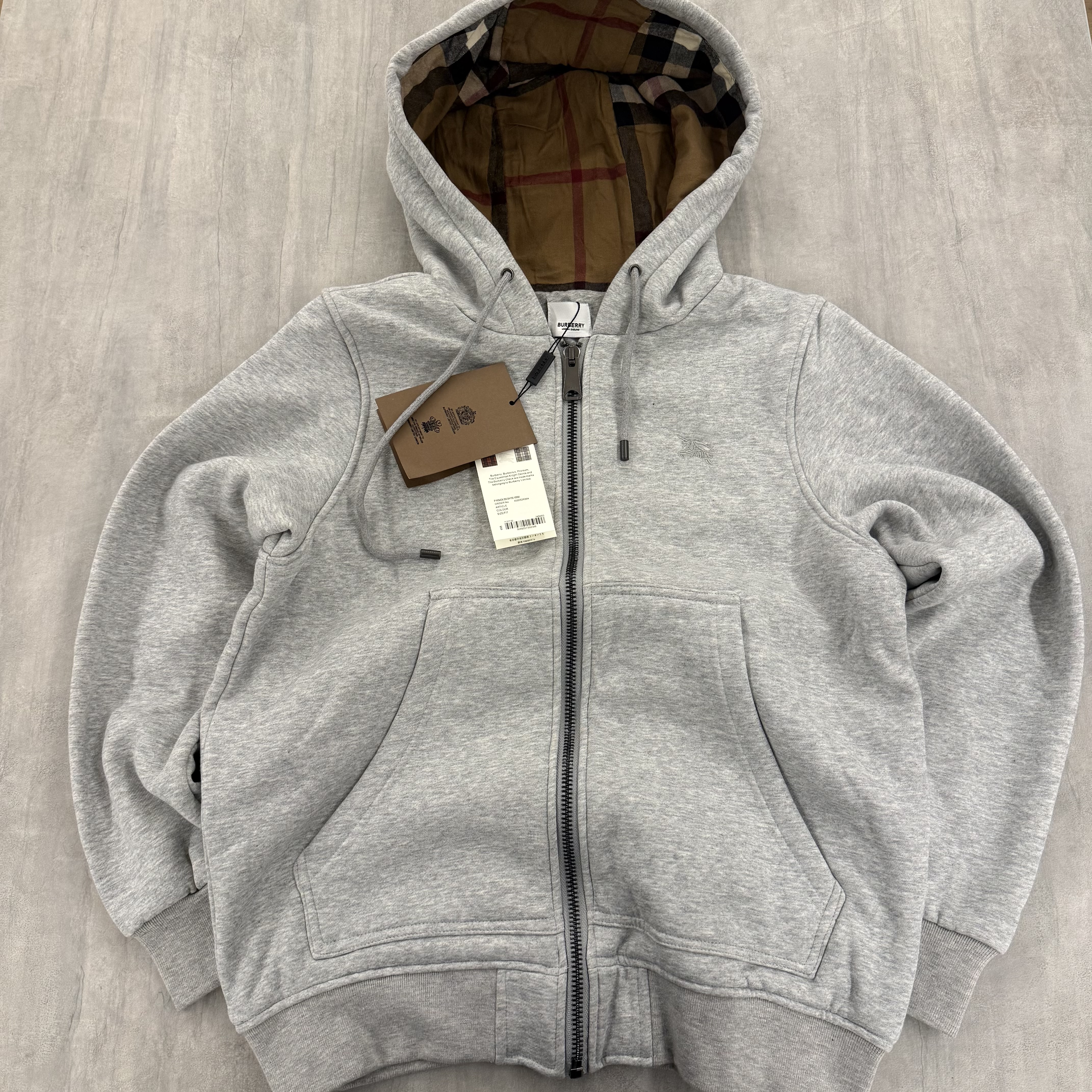 Burberry Zip Up Hoodie