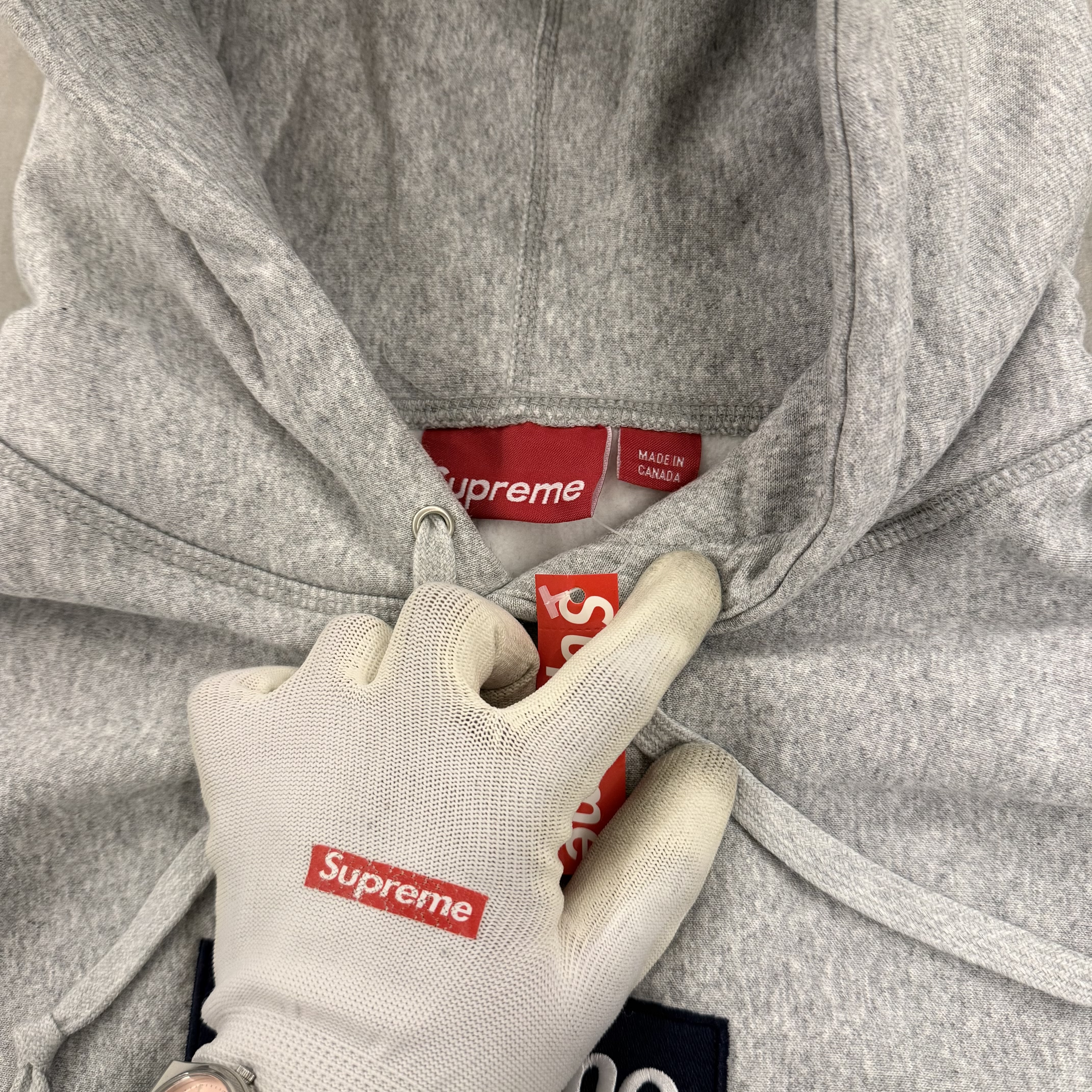 Imagen 3 de Supreme Box Logo Hoodied Grey
