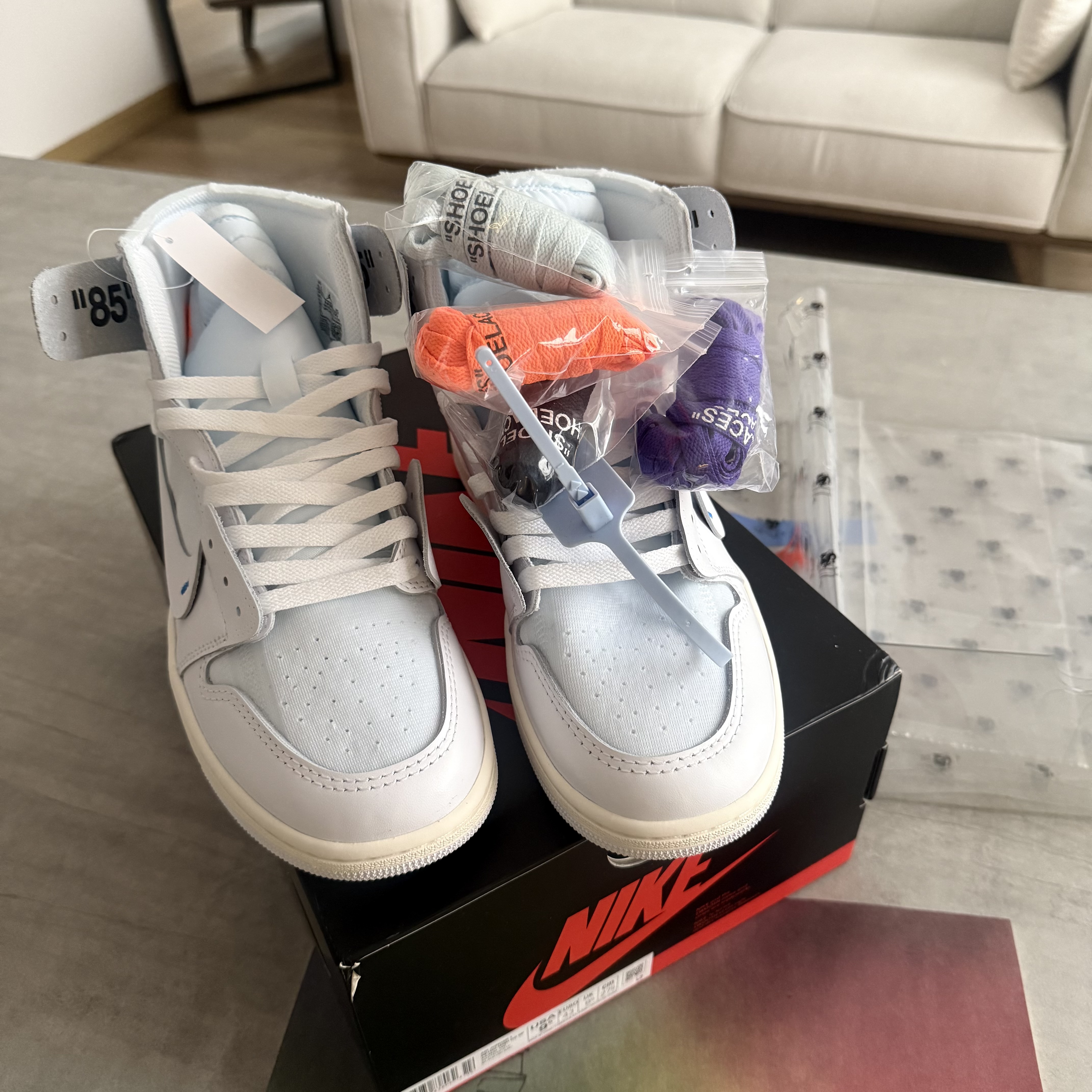 Imagen 6 de Jordan 1 Retro High Virgil Abloh Alaska